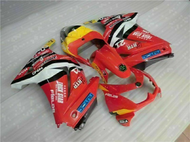 Rot Gelb 08-12 EX250 Motorrad Verkleidung Rot Gelb 08-12 EX250 Motorrad Verkleidung