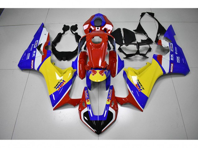 Rot Gelb Blau HRC Rot Bull 17-20 CBR1000RR Motorrad Verkleidung Rot Gelb Blau HRC Rot Bull 17-20 CBR1000RR Motorrad Verkleidung