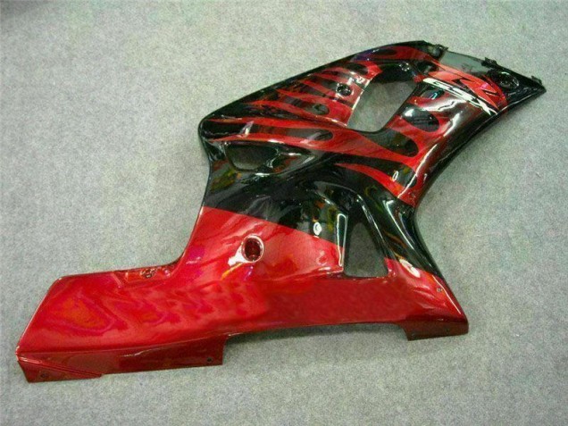 Rot Schwarz 01-03 GSXR 600/750 Motorrad Verkleidung Rot Schwarz 01-03 GSXR 600/750 Motorrad Verkleidung