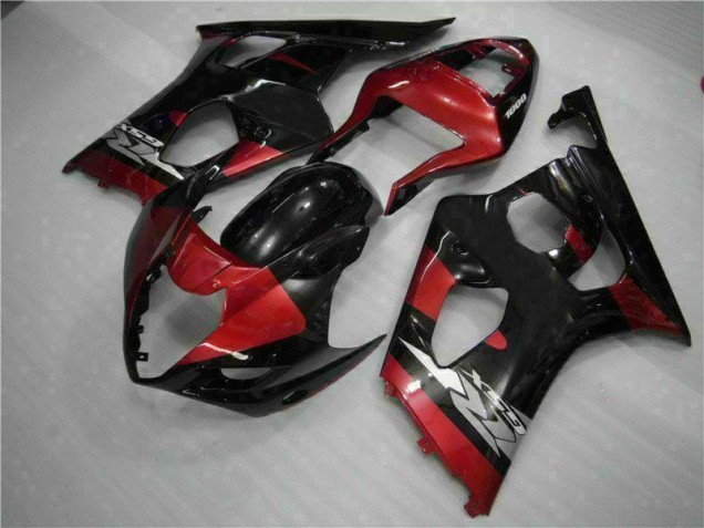 Rot Schwarz 03-04 GSXR 1000 Motorrad Verkleidung