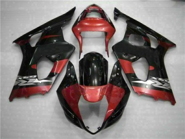Rot Schwarz 03-04 GSXR 1000 Motorrad Verkleidung