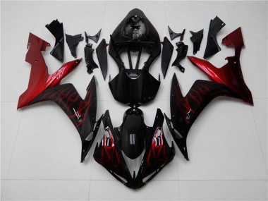 Rot Schwarz 04-06 YZF R1 Motorrad Verkleidung