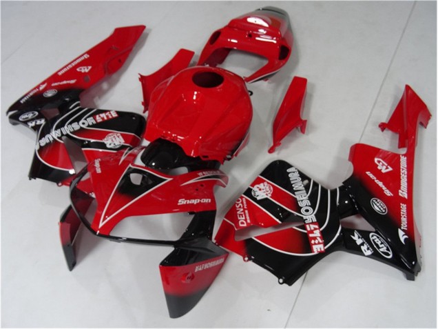 Rot Schwarz 05-06 CBR600RR Motorrad Verkleidungen & Plastik