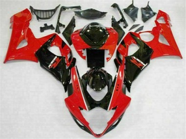 Rot Schwarz 05-06 GSXR 1000 Motorrad Verkleidung