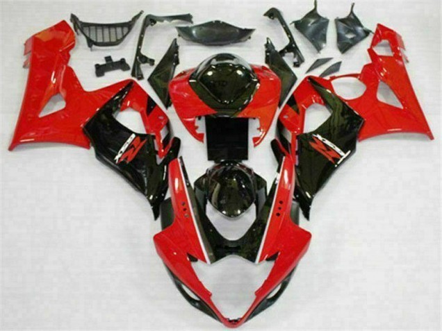 Rot Schwarz 05-06 GSXR 1000 Motorrad Verkleidung