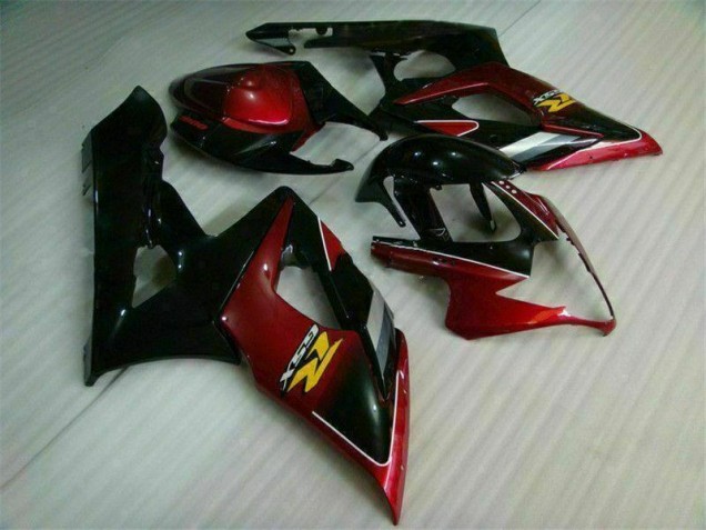 Rot Schwarz 05-06 GSXR 1000 Motorrad Verkleidung & Plastik Rot Schwarz 05-06 GSXR 1000 Motorrad Verkleidung & Plastik