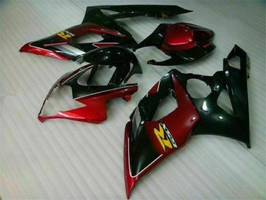 Rot Schwarz 05-06 GSXR 1000 Motorrad Verkleidung & Plastik