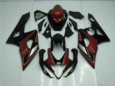 Rot Schwarz 05-06 GSXR 1000 Motorrad Verkleidungen