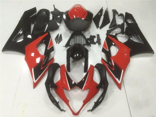 Rot Schwarz 05-06 GSXR 1000 Motorrad Vollverkleidung Rot Schwarz 05-06 GSXR 1000 Motorrad Vollverkleidung