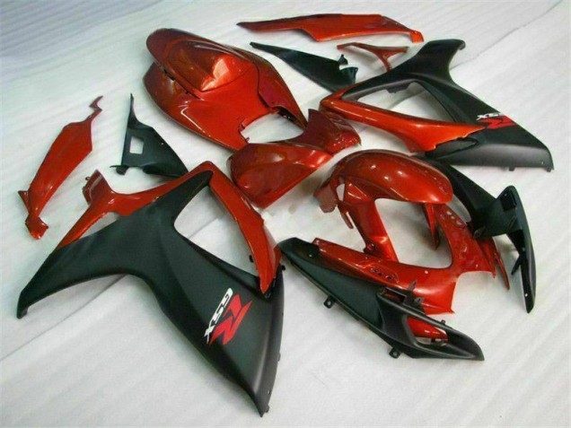 Rot Schwarz 06-07 GSXR 600/750 Motorrad Verkleidungen