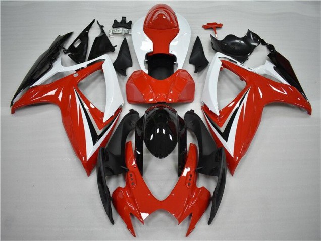 Rot Schwarz 06-07 GSXR 600/750 Motorrad Vollverkleidung Rot Schwarz 06-07 GSXR 600/750 Motorrad Vollverkleidung