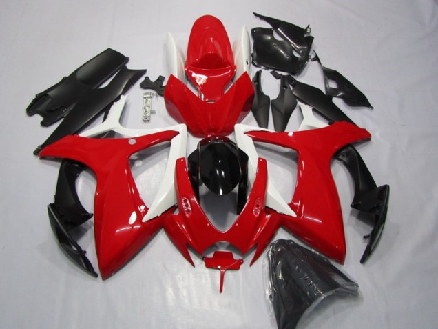 Rot Schwarz 06-07 GSXR 600 Motorrad Verkleidung Rot Schwarz 06-07 GSXR 600 Motorrad Verkleidung