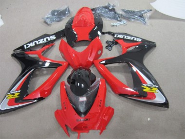 Rot Schwarz 06-07 GSXR 600 Motorrad Verkleidungen