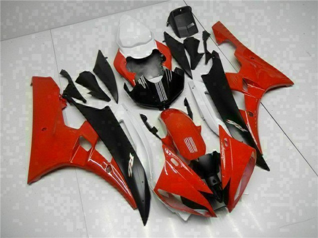 Rot Schwarz 06-07 YZF R6 Motorrad Verkleidung