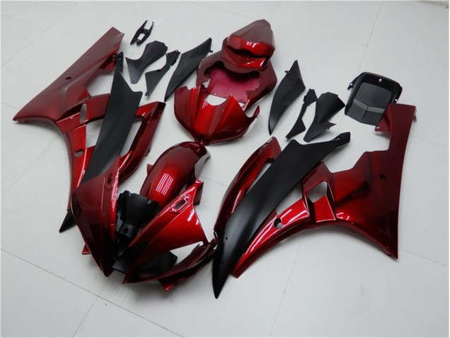 Rot Schwarz 06-07 YZF R6 Motorrad Verkleidungen