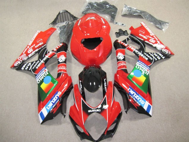Rot Schwarz 07-08 GSXR 1000 Motorrad Verkleidungen