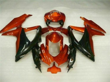 Rot Schwarz 08-10 GSXR 600/750 Motorrad Verkleidungen