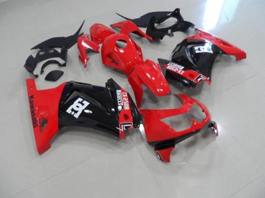 Rot Schwarz 08-12 ZX250R Motorrad Verkleidung