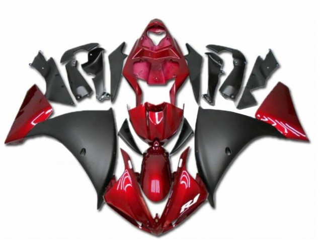 Rot Schwarz 09-11 YZF R1 Motorrad Verkleidung Rot Schwarz 09-11 YZF R1 Motorrad Verkleidung