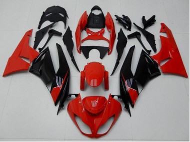 Rot Schwarz 09-12 ZX6R Motorrad Verkleidung