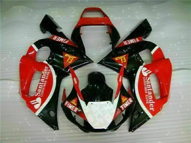 Rot Schwarz 98-02 YZF R6 Motorrad Verkleidung Rot Schwarz 98-02 YZF R6 Motorrad Verkleidung