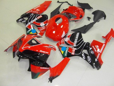 Rot Schwarz Jomo 05-06 CBR600RR Motorrad Verkleidung