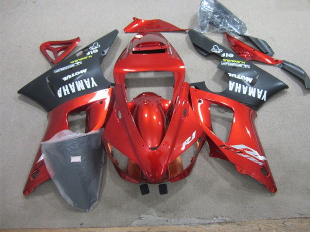 Rot Schwarz Weiß Aufkleber 98-99 YZF R1 Motorrad Verkleidung