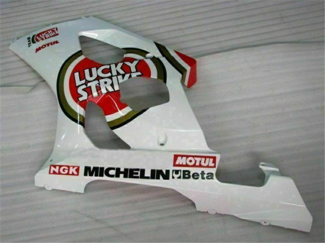 Rot Weiß 03-04 GSXR 1000 Motorrad Vollverkleidung
