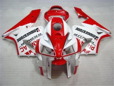 Rot Weiß 05-06 CBR600RR Motorrad Verkleidung Komplett Sets