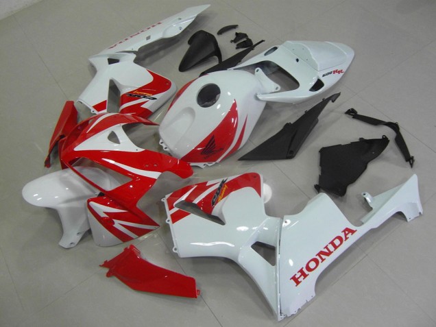 Rot Weiß 05-06 CBR600RR Motorrad Verkleidungen Rot Weiß 05-06 CBR600RR Motorrad Verkleidungen