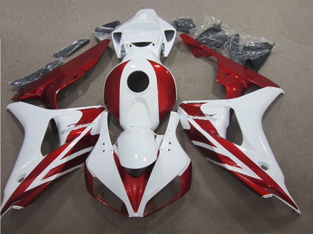 Rot Weiß 06-07 CBR1000RR Motorrad Verkleidungen Rot Weiß 06-07 CBR1000RR Motorrad Verkleidungen