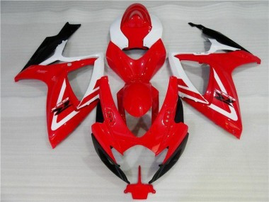 Rot Weiß 06-07 GSXR 600/750 Motorrad Verkleidung
