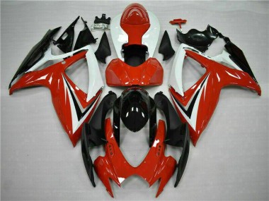Rot Weiß 06-07 GSXR 600/750 Motorrad Verkleidungen