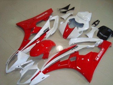 Rot Weiß 06-07 YZF R6 Motor Verkleidung