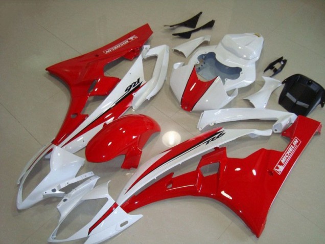 Rot Weiß 06-07 YZF R6 Motor Verkleidung Rot Weiß 06-07 YZF R6 Motor Verkleidung