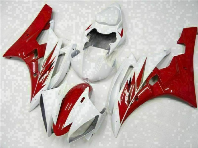 Rot Weiß 06-07 YZF R6 Motorrad Verkleidung Rot Weiß 06-07 YZF R6 Motorrad Verkleidung