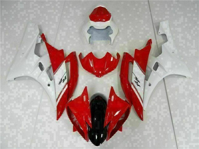 Rot Weiß 06-07 YZF R6 Motorrad Vollverkleidung & Plastik Rot Weiß 06-07 YZF R6 Motorrad Vollverkleidung & Plastik