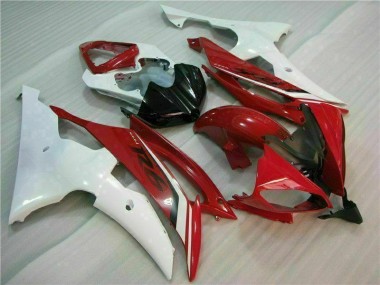 Rot Weiß 08-16 YZF R6 Motorrad Verkleidung