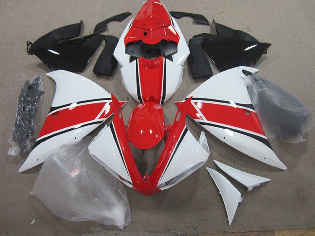 Rot Weiß 12-14 YZF R1 Motorrad Verkleidung Rot Weiß 12-14 YZF R1 Motorrad Verkleidung