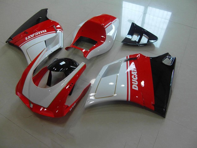 Rot Weiß 93-05 Ducati 748 916 996 996S Motorrad Verkleidungen Rot Weiß 93-05 Ducati 748 916 996 996S Motorrad Verkleidungen