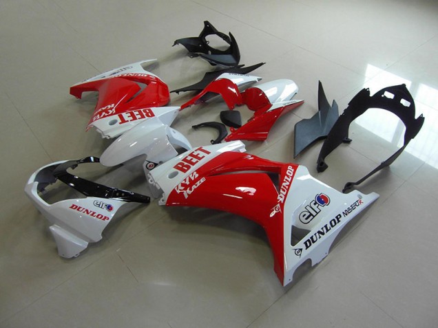 Rot Weiß BEET 08-12 ZX250R Motorrad Verkleidung Rot Weiß BEET 08-12 ZX250R Motorrad Verkleidung