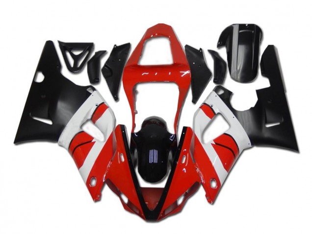 Rot Weiß Schwarz 00-01 YZF R1 Motorrad Verkleidung Rot Weiß Schwarz 00-01 YZF R1 Motorrad Verkleidung
