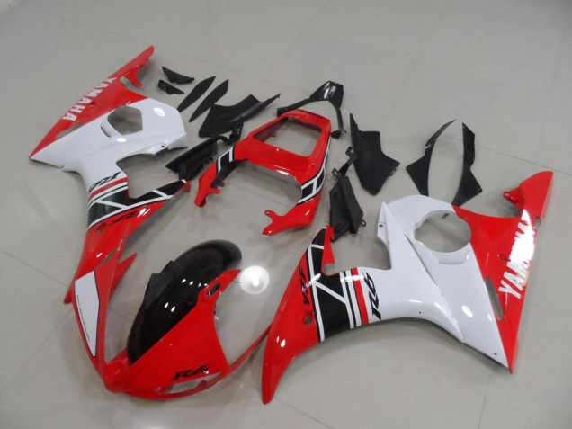 Rot Weiß Schwarz 03-05 YZF R6 Motorrad Verkleidungen