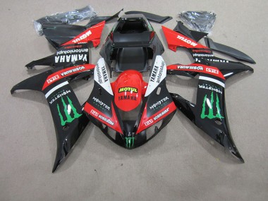 Rot Weiß Schwarz Motul 04-06 YZF R1 Motorrad Verkleidung
