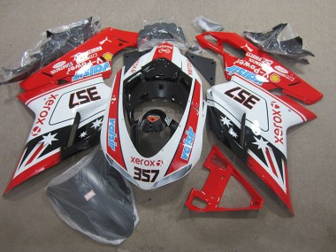Rot Weiß Xerox 357 07-14 Ducati 1098 Motorrad Verkleidung