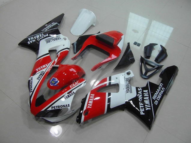 Rot glänzend Schwarz 00-01 YZF R1 Motorrad Verkleidung Rot glänzend Schwarz 00-01 YZF R1 Motorrad Verkleidung