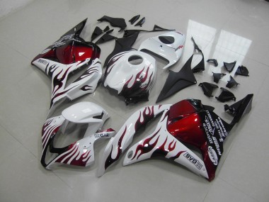 Rote Schwarz Flamme 09-12 CBR600RR Motorrad Verkleidung