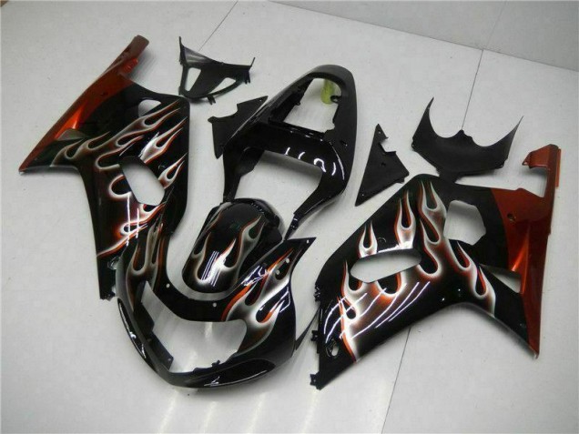 Schwarz 01-03 GSXR 600/750 Motorrad Verkleidungen Schwarz 01-03 GSXR 600/750 Motorrad Verkleidungen