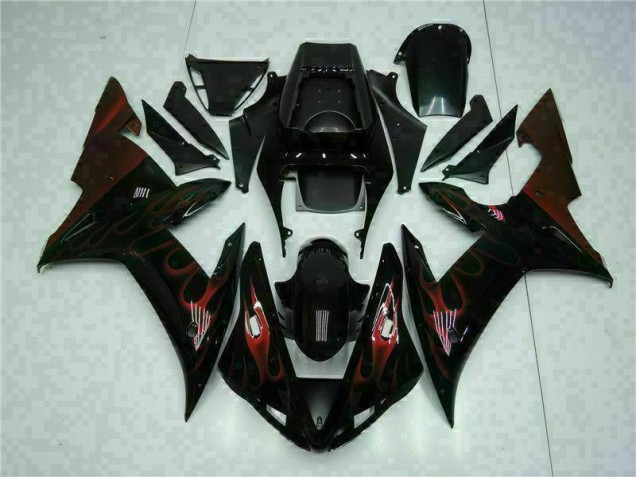 Schwarz 02-03 YZF R1 Motorrad Vollverkleidung & Plastik Schwarz 02-03 YZF R1 Motorrad Vollverkleidung & Plastik