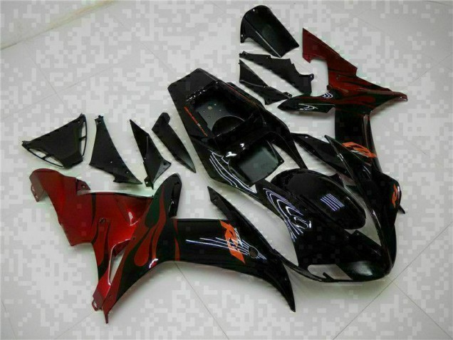Schwarz 02-03 YZF R1 Verkleidung Schwarz 02-03 YZF R1 Verkleidung